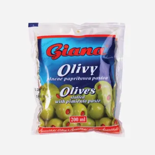 Olivy zelené plněné papričkou