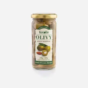 Olivy zelené s mandlí 6 x 240 g