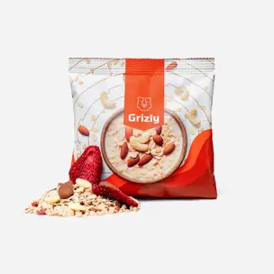 Ovesná kaše bílá čokoláda a jahoda 6 x 60 g