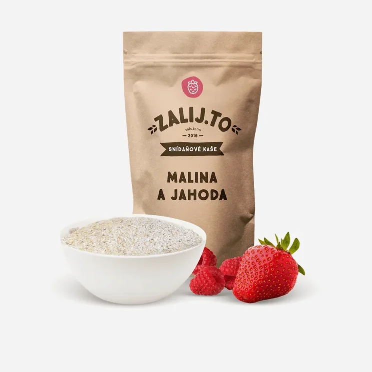 Ovesná kaše Malina - Jahoda 6 x 500 g