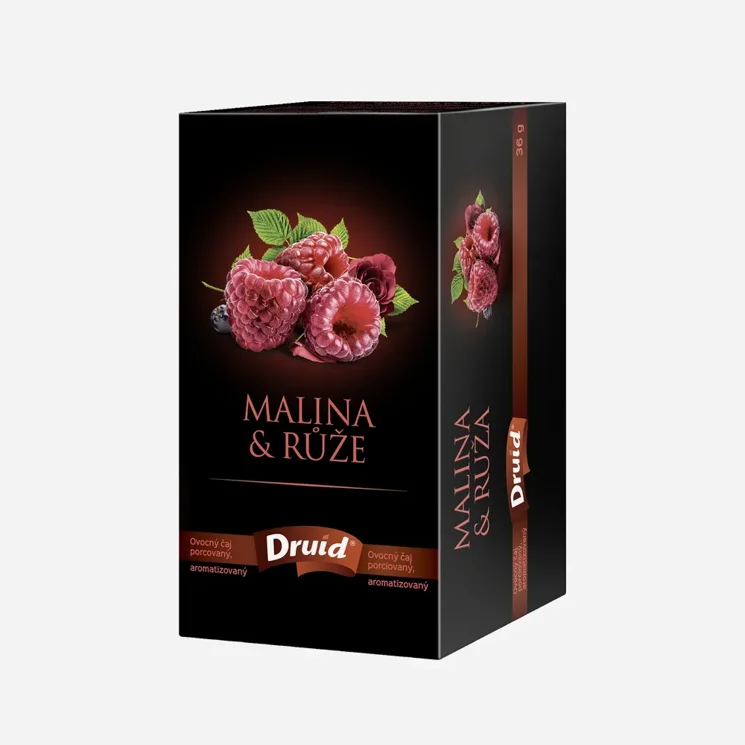 Ovocný čaj malina a růže
