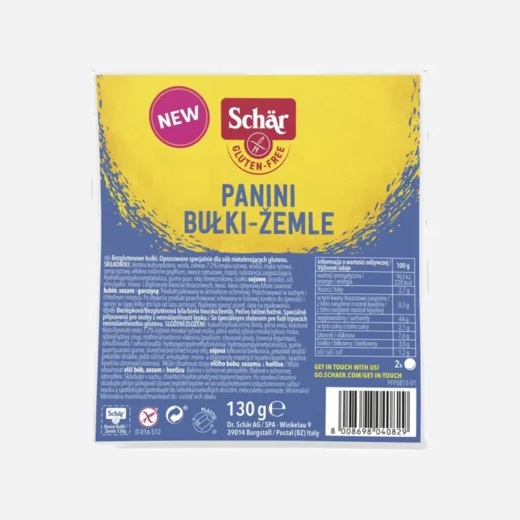 Panini žemle bezlepkové - expirace 25.9.2026