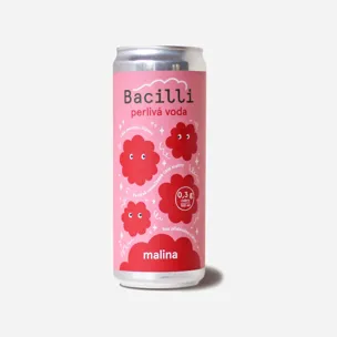 Perlivá voda malinovka BIO 12 x 330 ml
