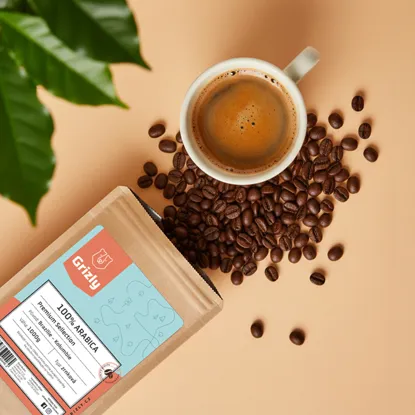 Pražená zrnková káva 100% Arabica Premium Selection