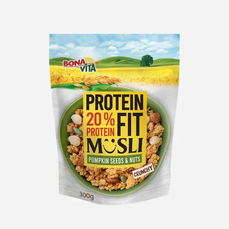 Protein fit müsli dýně a ořechy 6 x 300 g