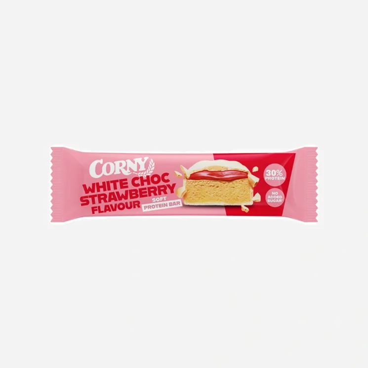 Proteinová tyčinka bílá čokoláda-jahoda