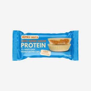 Proteinové košíčky Bílá čokoláda s arašídovým máslem