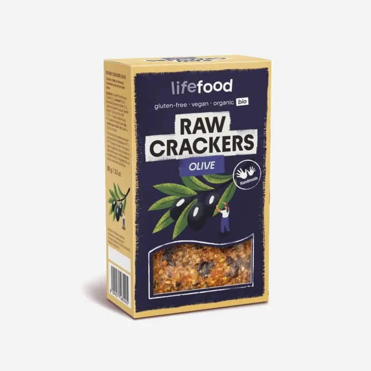 RAW CRACKERS Olivové RAW BIO 6 x 90 g