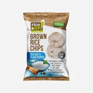 Rýžové chipsy mořská sůl a pepř