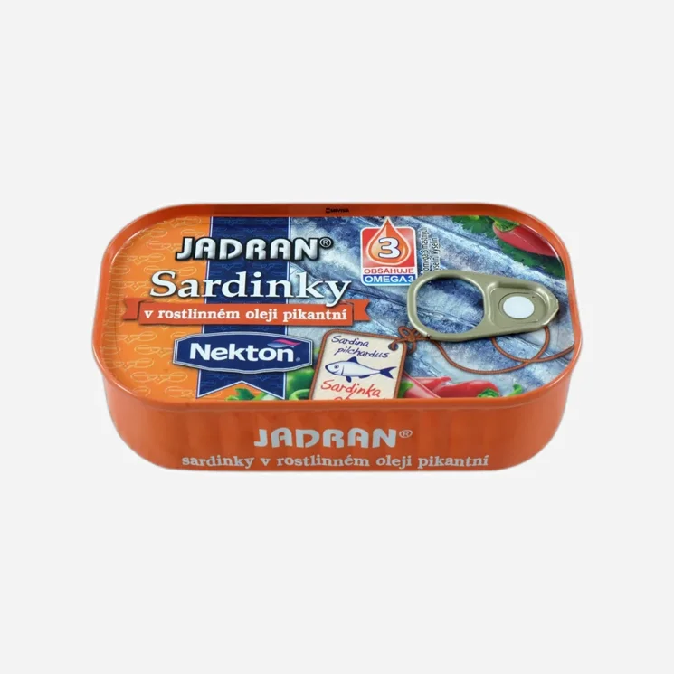 Sardinky v rostlinném oleji pikantní 6 x 125 g