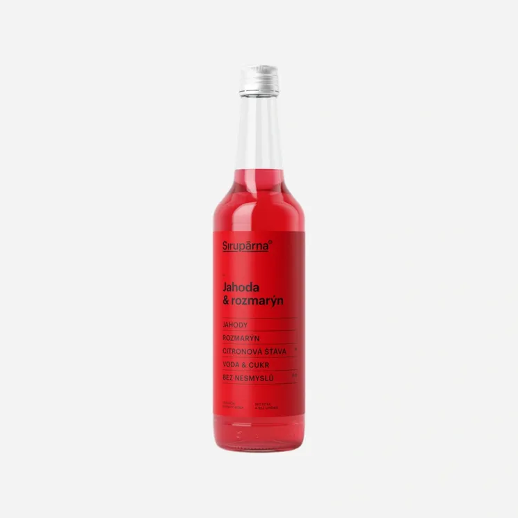 Sirup jahoda a rozmarýn
