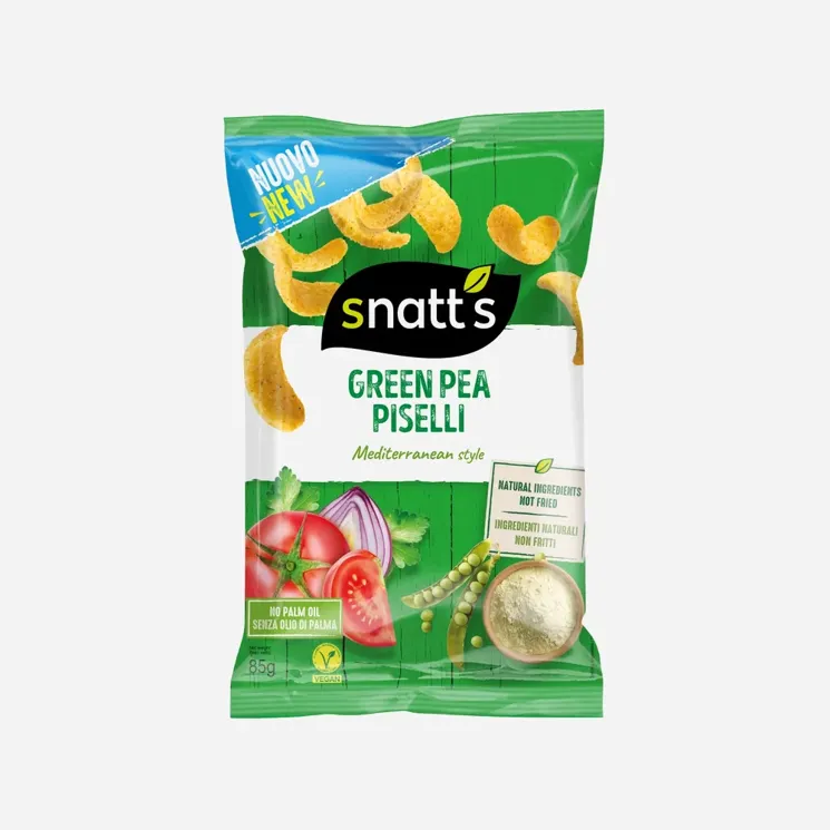 Snack hráškový chips zelenina a koření