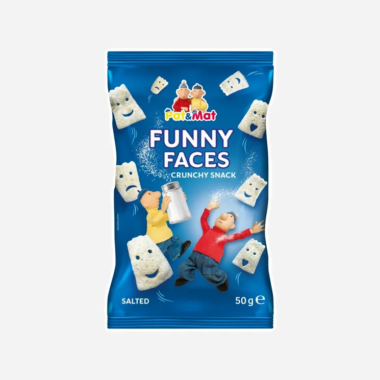 Snack Pat a Mat funny faces solené