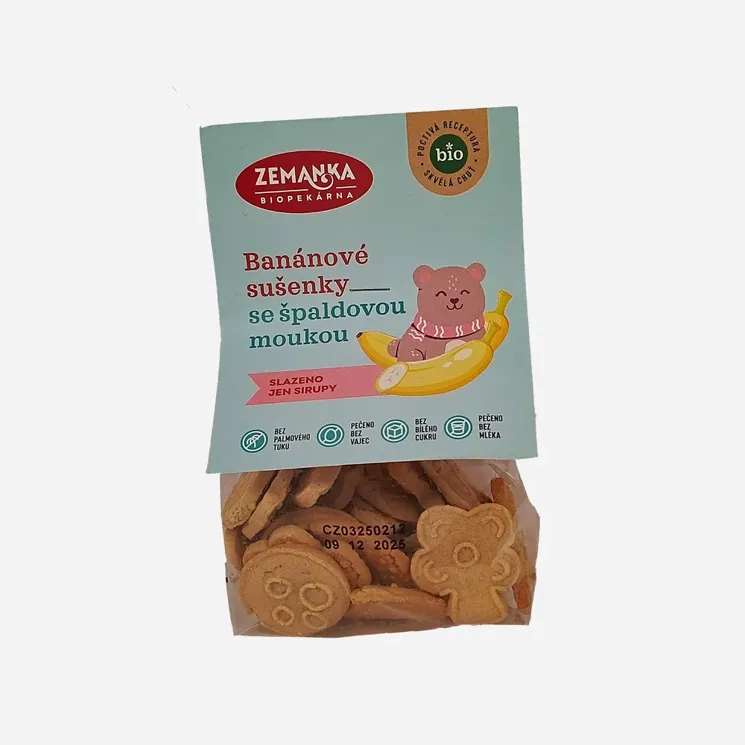 Špaldové banánové sušenky BIO