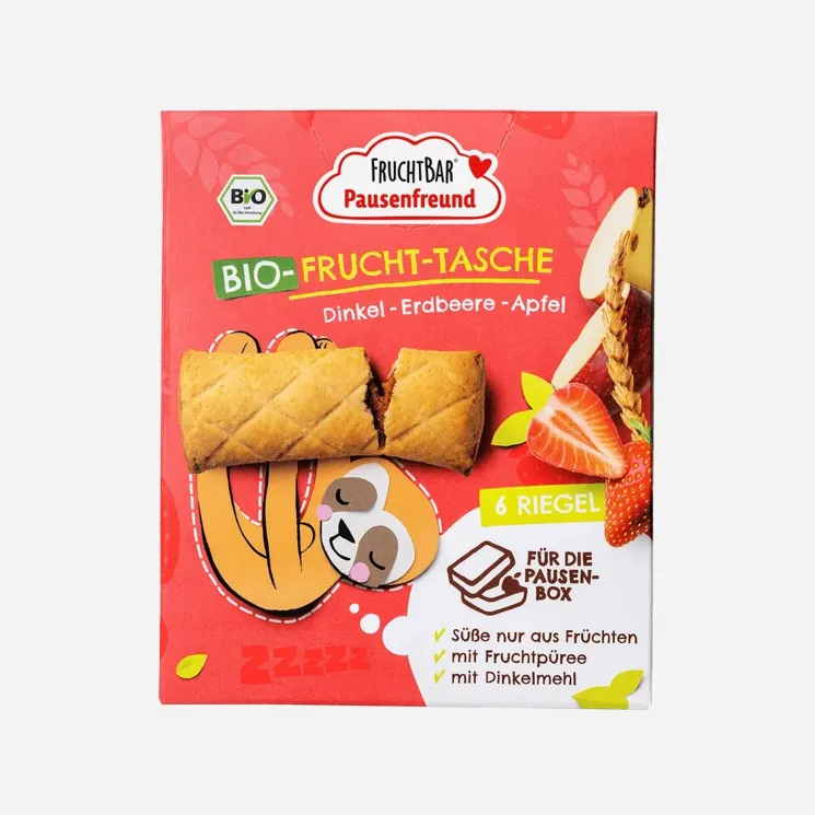 Špaldové taštičky jahoda a jablko BIO 5 x 22 g