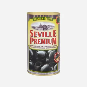 Spanish Olives černé olivy bez pecky