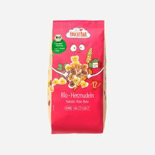 Těstoviny srdíčka s mrkví, řepou a pšenicí BIO