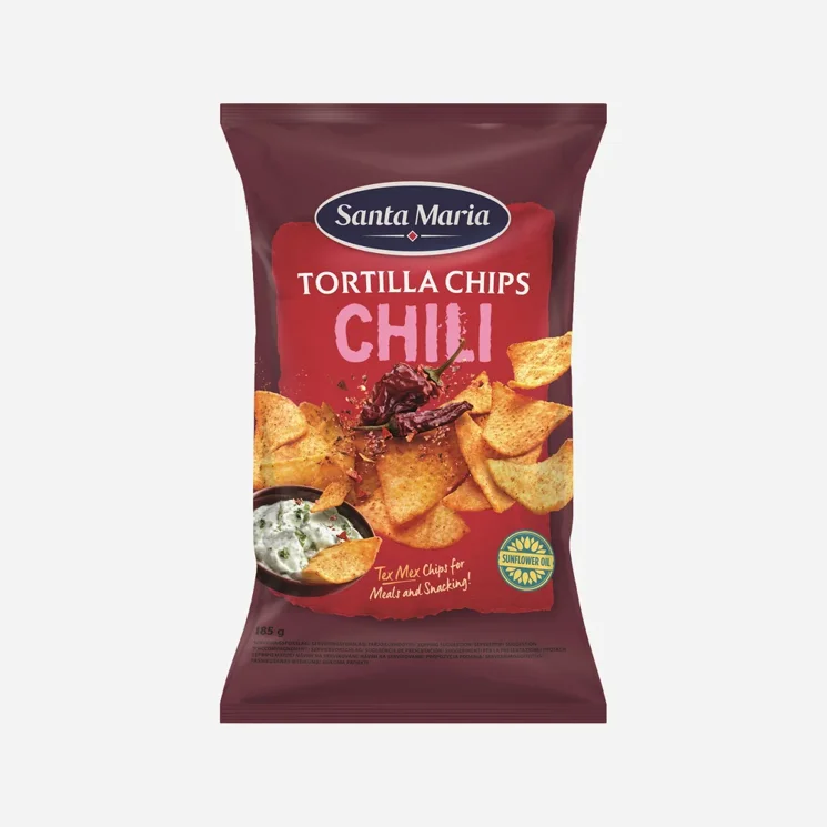 Tortilla chips chilli 6 x 185 g