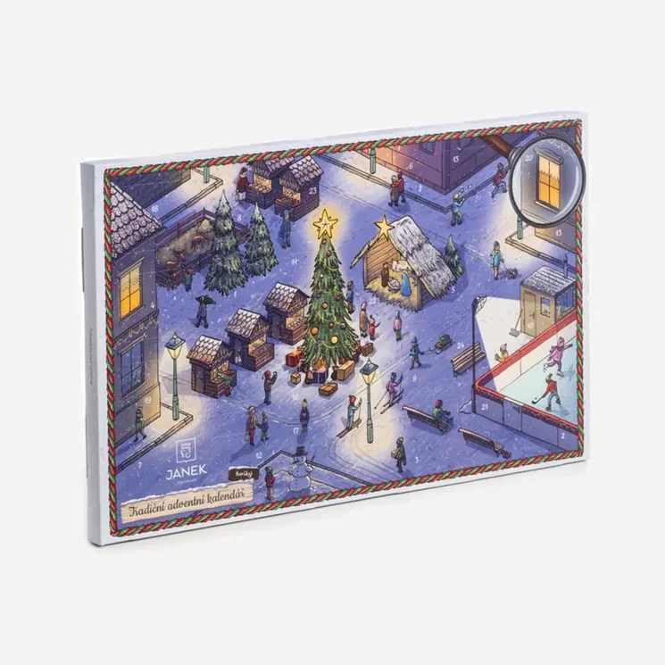 Tradiční čokoládový adventní kalendář