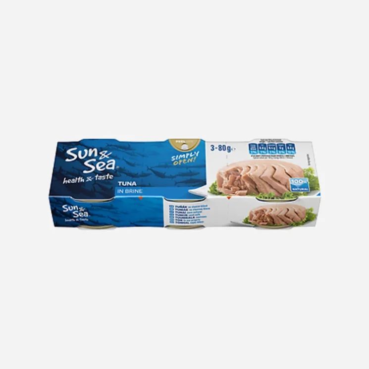 Tuňák ve vlastní šťávě 3x80 g 6 x 3 ks
