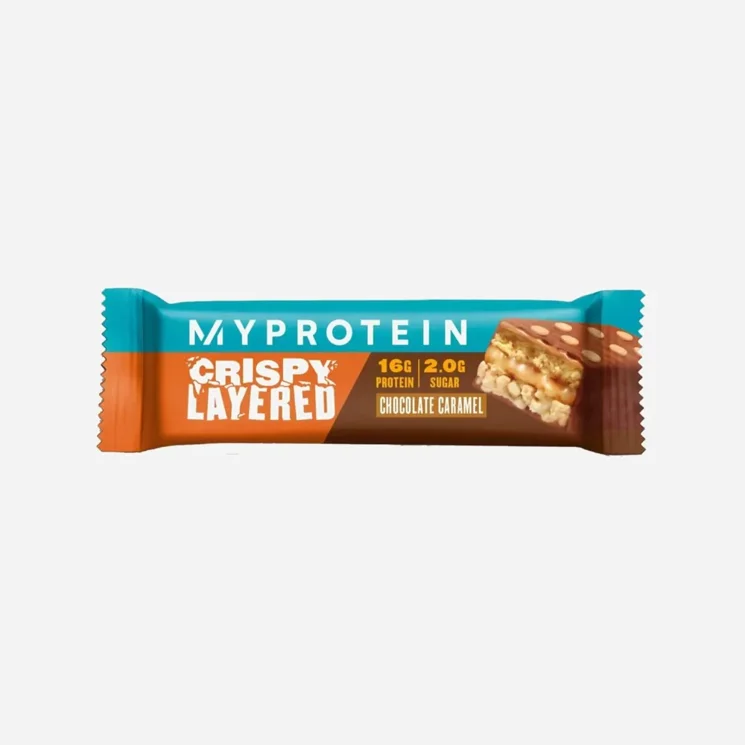 Tyčinka cripsy layered bar - čokoláda a karamel 12 x 58 g