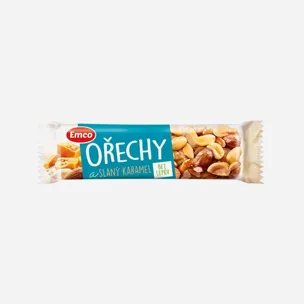 Tyčinka s ořechy a slaným karamelem  1605080 12 x 35 g