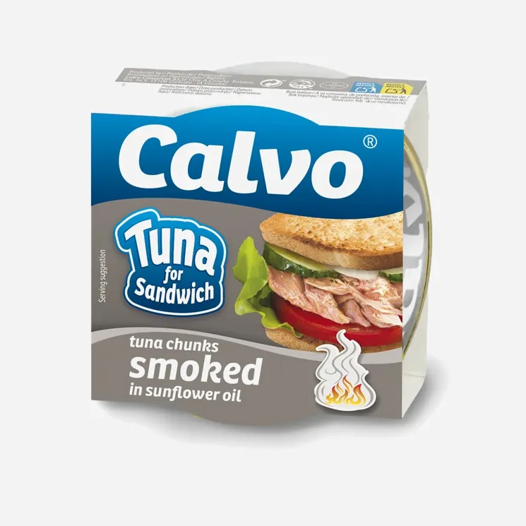 Uzený tuňák ve slunečnicovém oleji 6 x 142 g