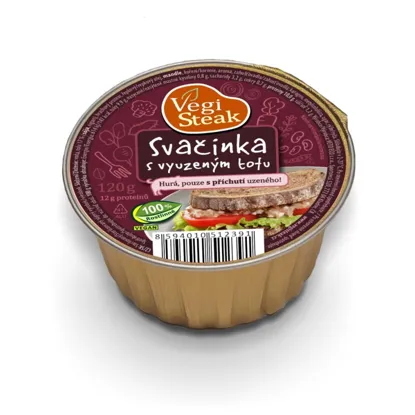 Vegi steak svačinka s vyuzeným tofu