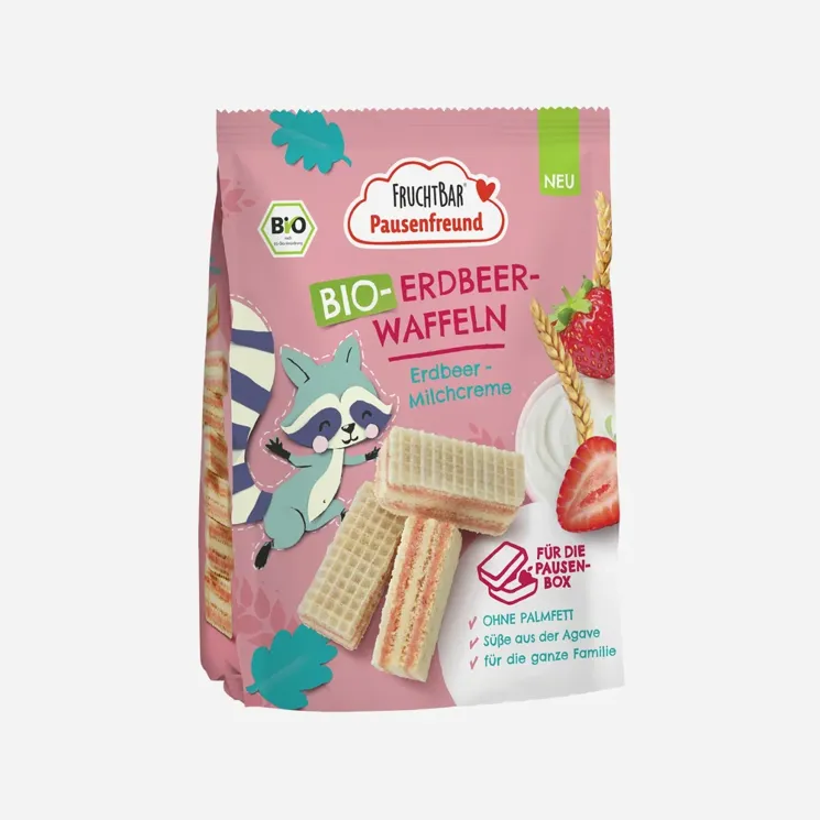 Waflové sušenky s jahodami BIO 5 x 100 g