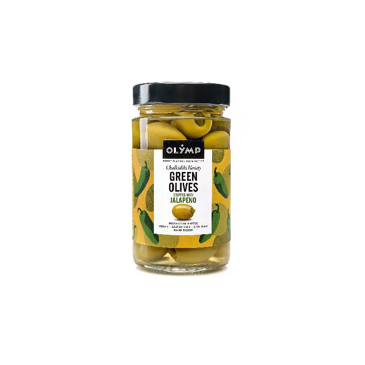 Zelené olivy s jalapeno
